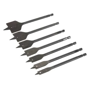 10 - 40mm Plumbers Flat Bit Set 7pce Silverline 633800