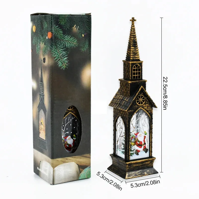 2024 Christmas LED Night Light Santa Claus Snowman Lantern Lamp
