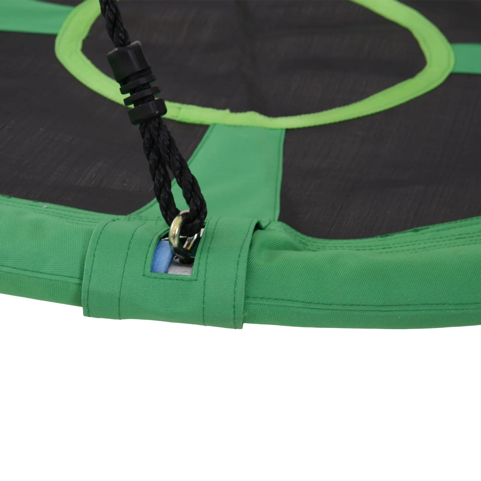 40 Inch / 100 cm Tree Swing Round Kids Nest Swing Seat Adjustable Rope for Outdoor Backyard Garden Play Activity Green