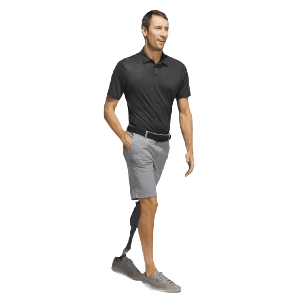 Adidas 2023 Ultimate365 Allover Print Golf Shirt - Black