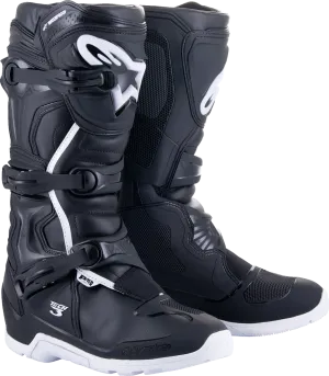 ALPINESTARS Tech 3 Enduro Waterproof Boots - Black/White - US 10/EU 44.5 2013324-12-10