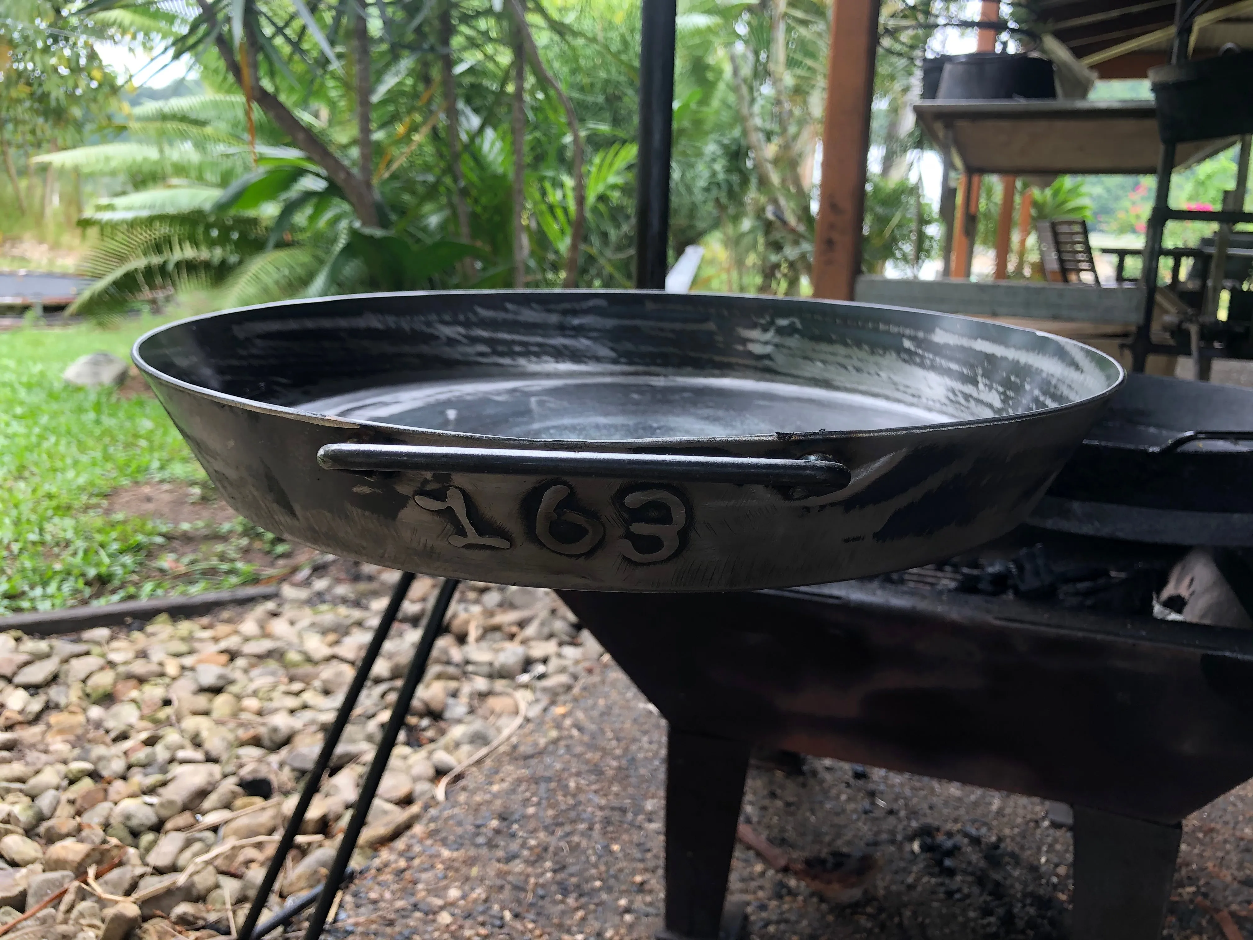 BBQ Pan on an Arm