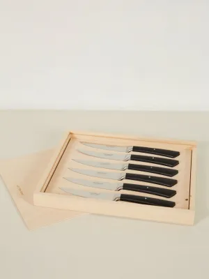 Black Handle Steak Knife Set