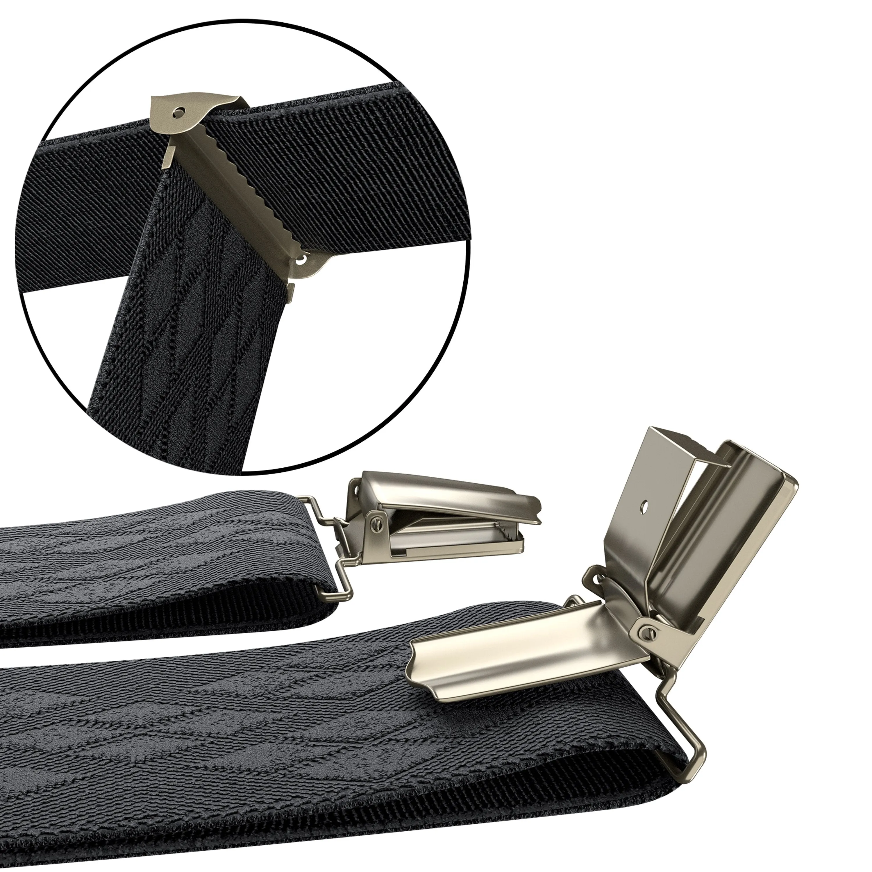 Black Rhombus Premium Men's Suspenders