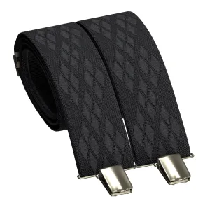 Black Rhombus Premium Men's Suspenders