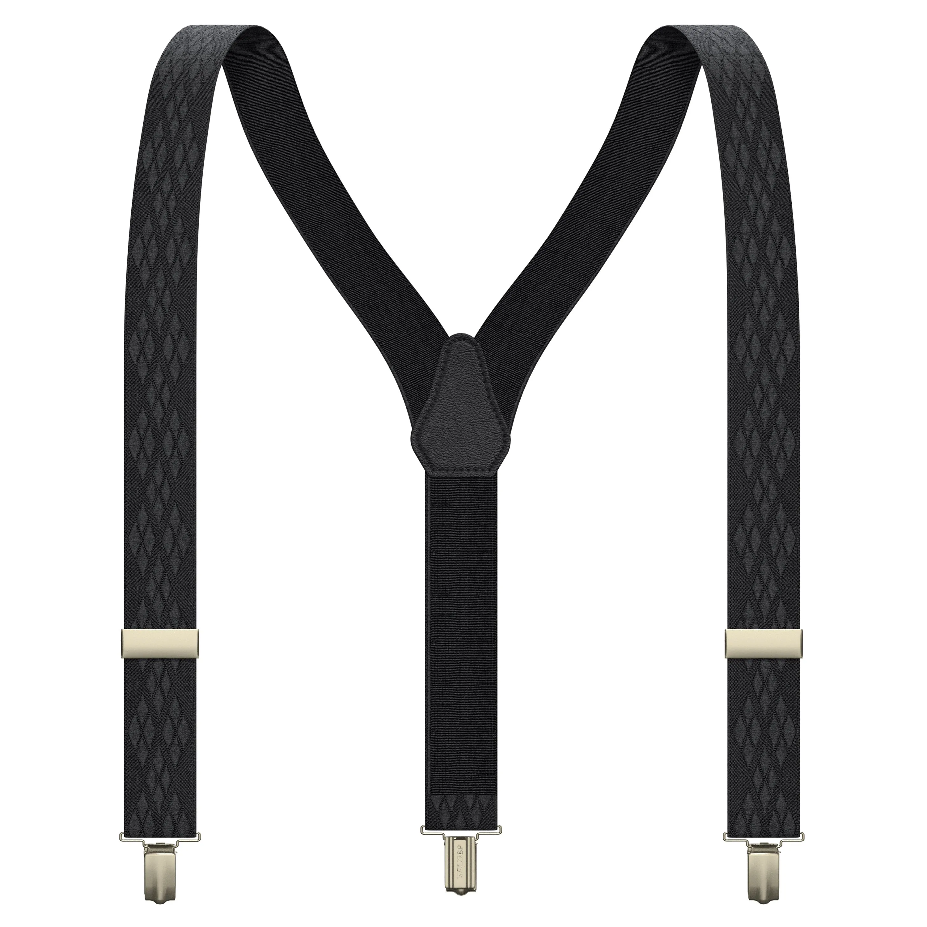 Black Rhombus Premium Men's Suspenders