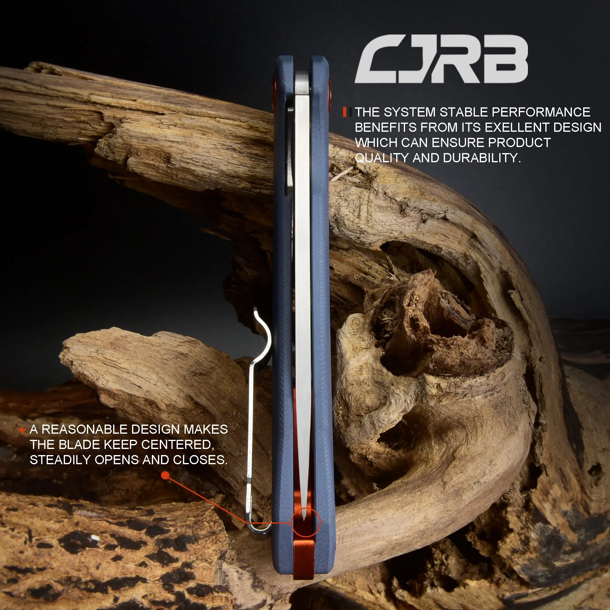 CJRB Gobi  J1906 D2/AR-RPM9 Blade G10(contoured & CNC pattern texture) Handle Folding Knives