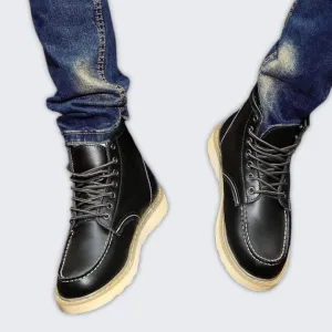 Classic Vintage Leather Boots for Men - Stylish & Durable
