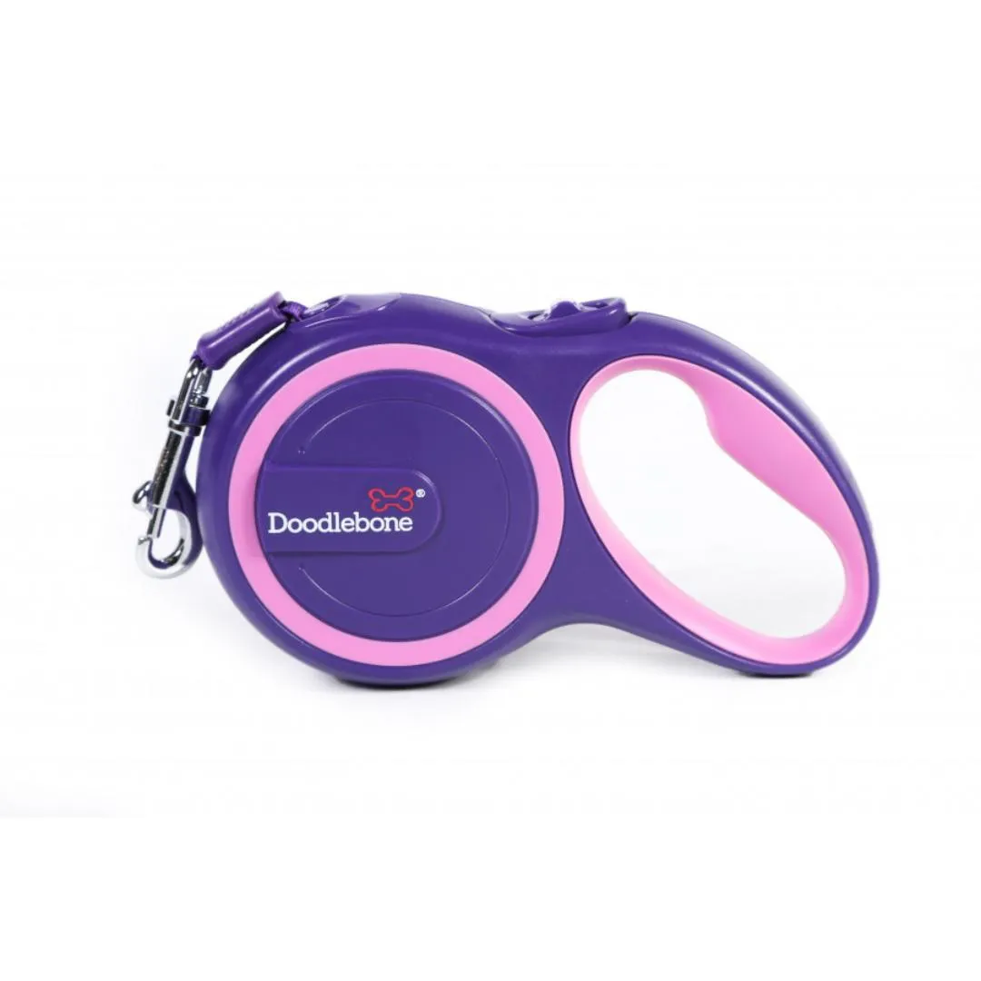 Doodlebone Retractable Dog Lead Purple