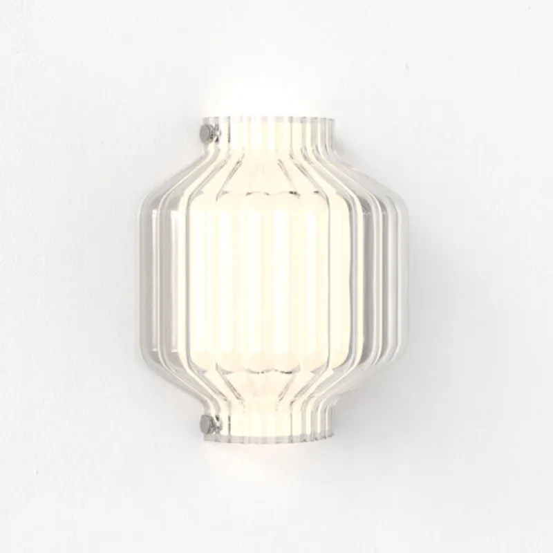 Double-Glass Modern Oriental Wall Light