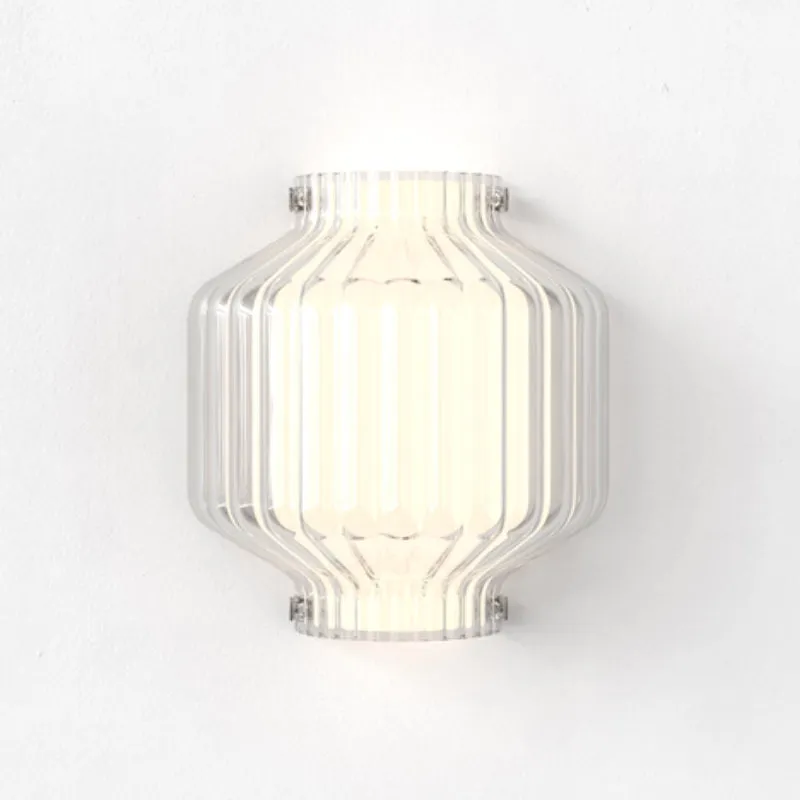 Double-Glass Modern Oriental Wall Light