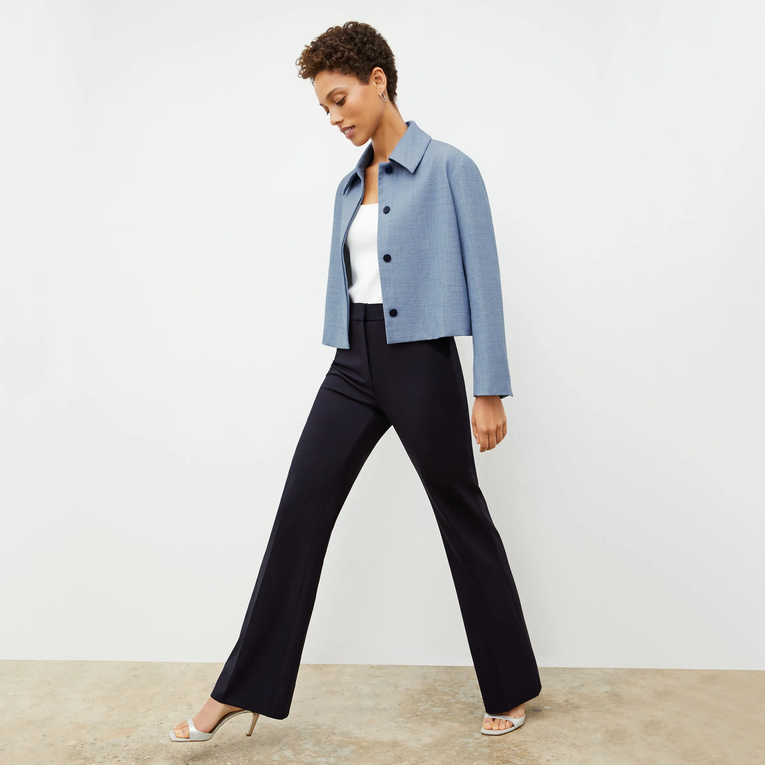 Horton Pant - Washable Wool Twill :: Dark Navy