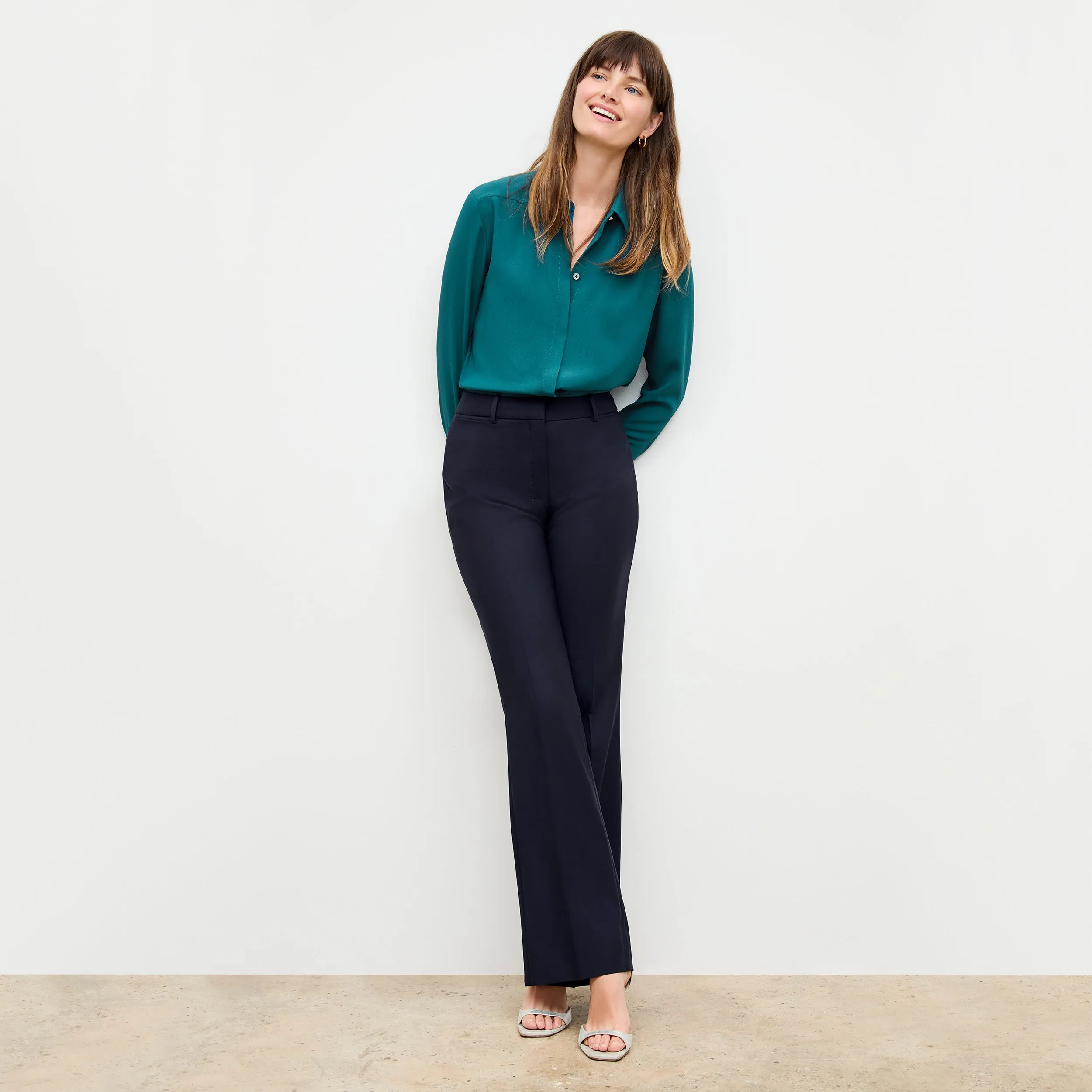 Horton Pant - Washable Wool Twill :: Dark Navy