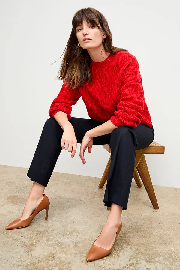 Horton Pant - Washable Wool Twill :: Dark Navy
