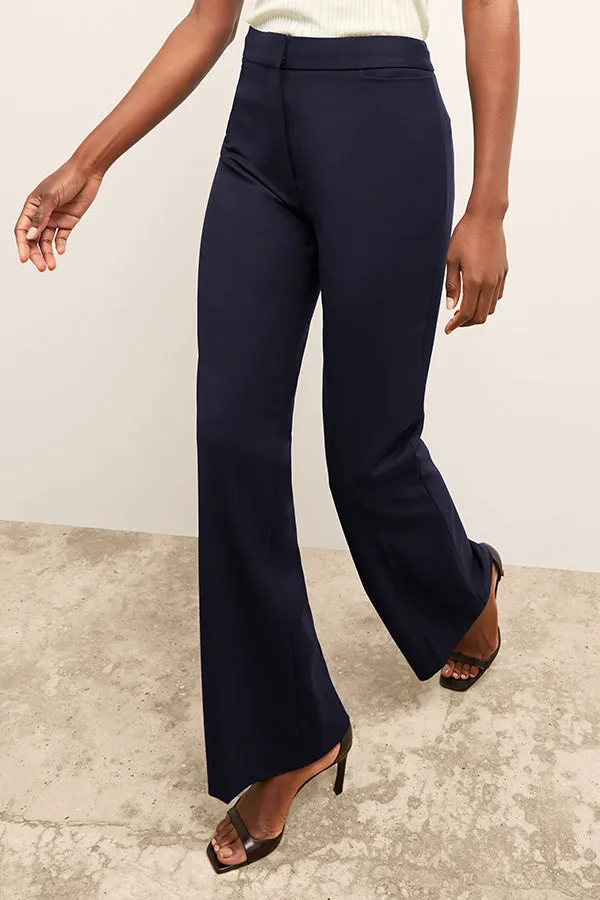 Horton Pant - Washable Wool Twill :: Dark Navy