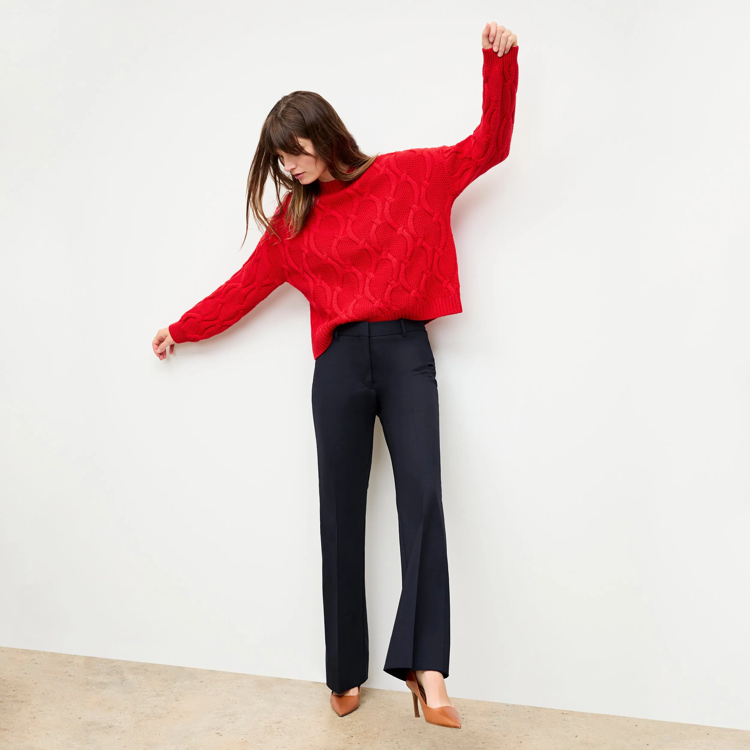 Horton Pant - Washable Wool Twill :: Dark Navy