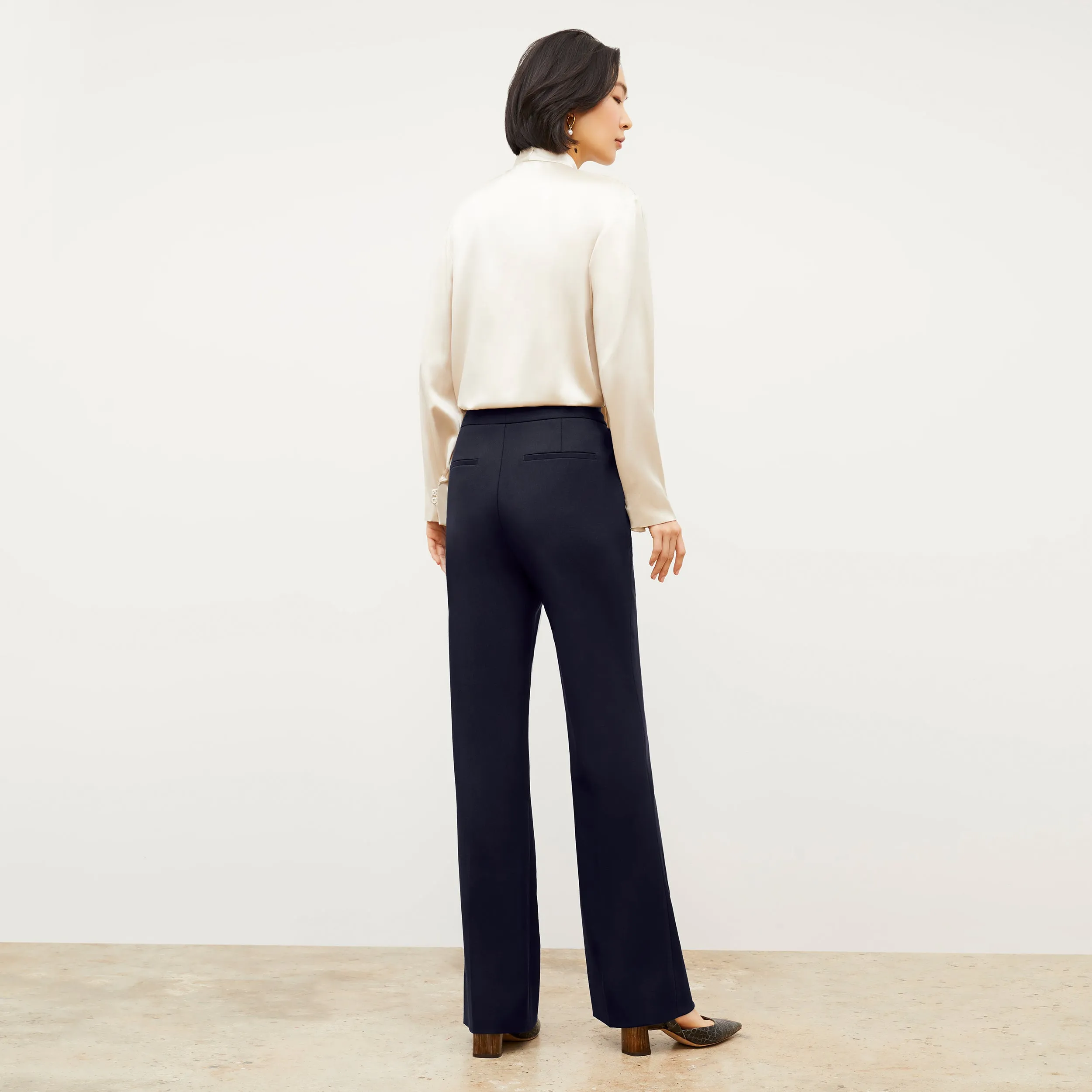 Horton Pant - Washable Wool Twill :: Dark Navy