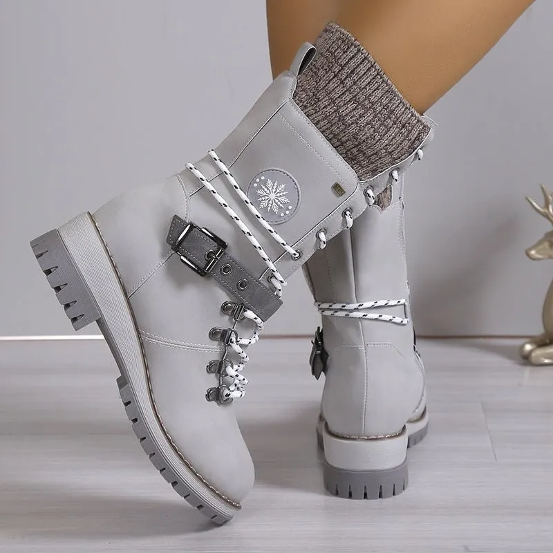 Lace-Up Winter Boots