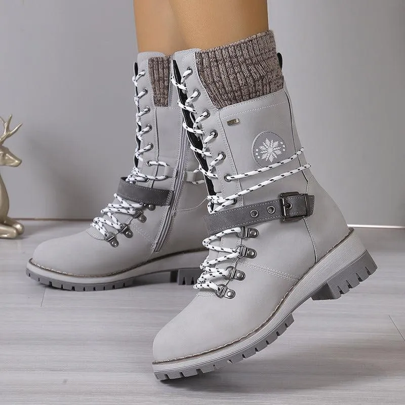 Lace-Up Winter Boots