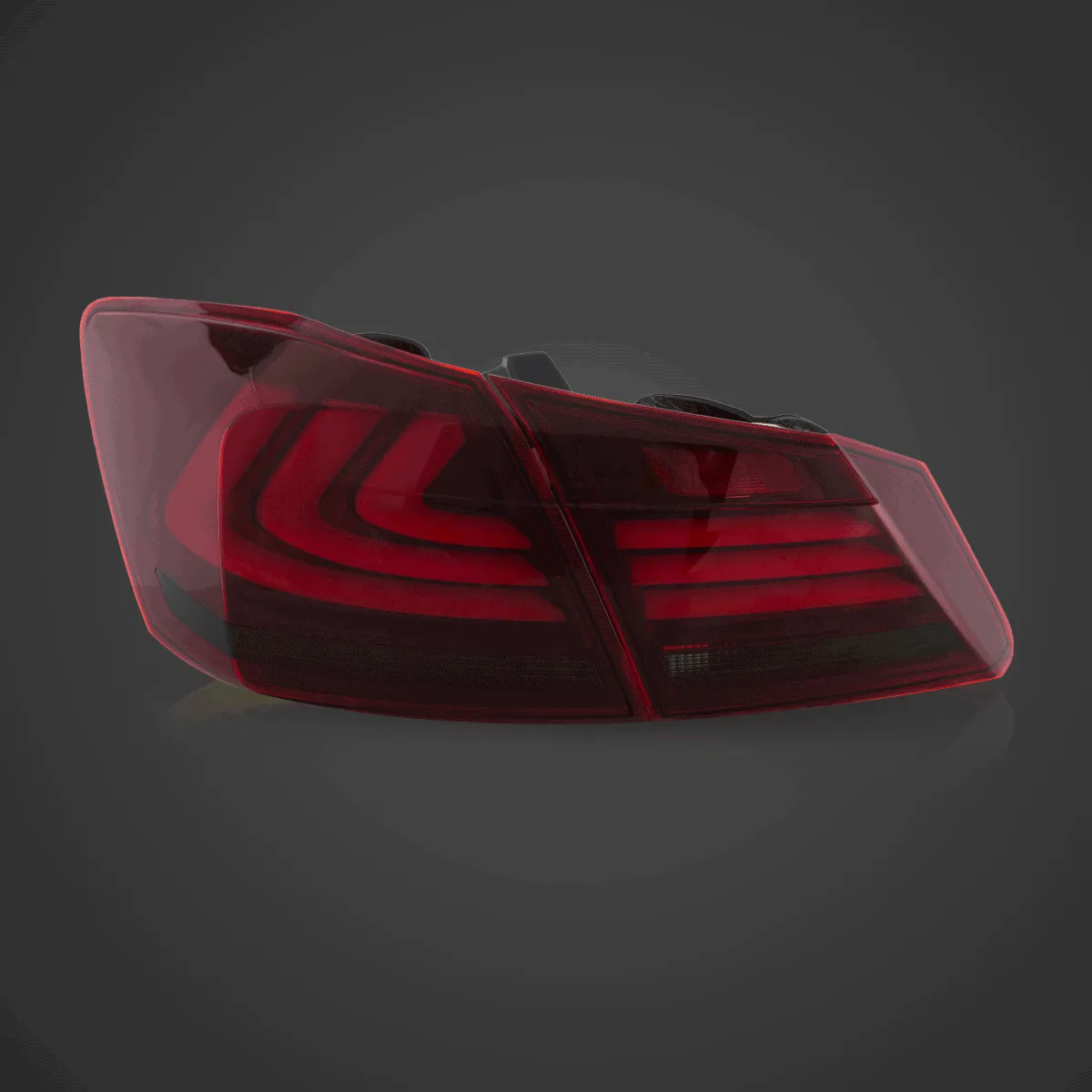 LED Tail Light Assembly With Sequential Turn Signal For 2013-2017 Honda Accord 9th Gen Sedan
