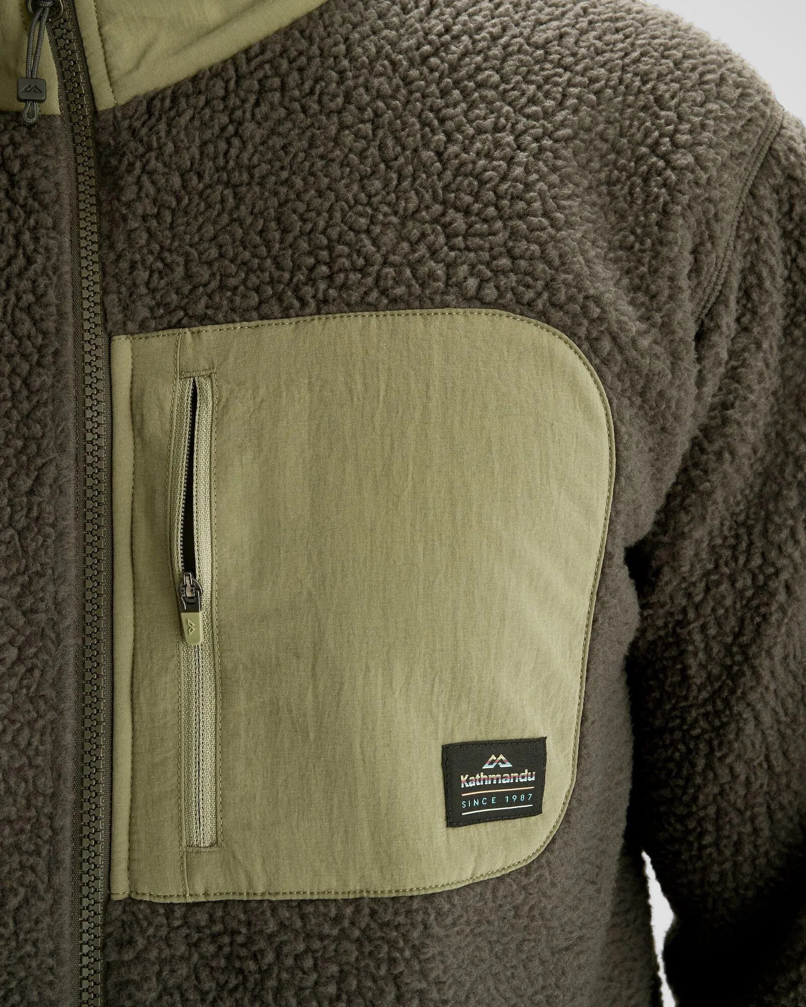 Men's Co-Z High Pile Jacket  - Dark Moss