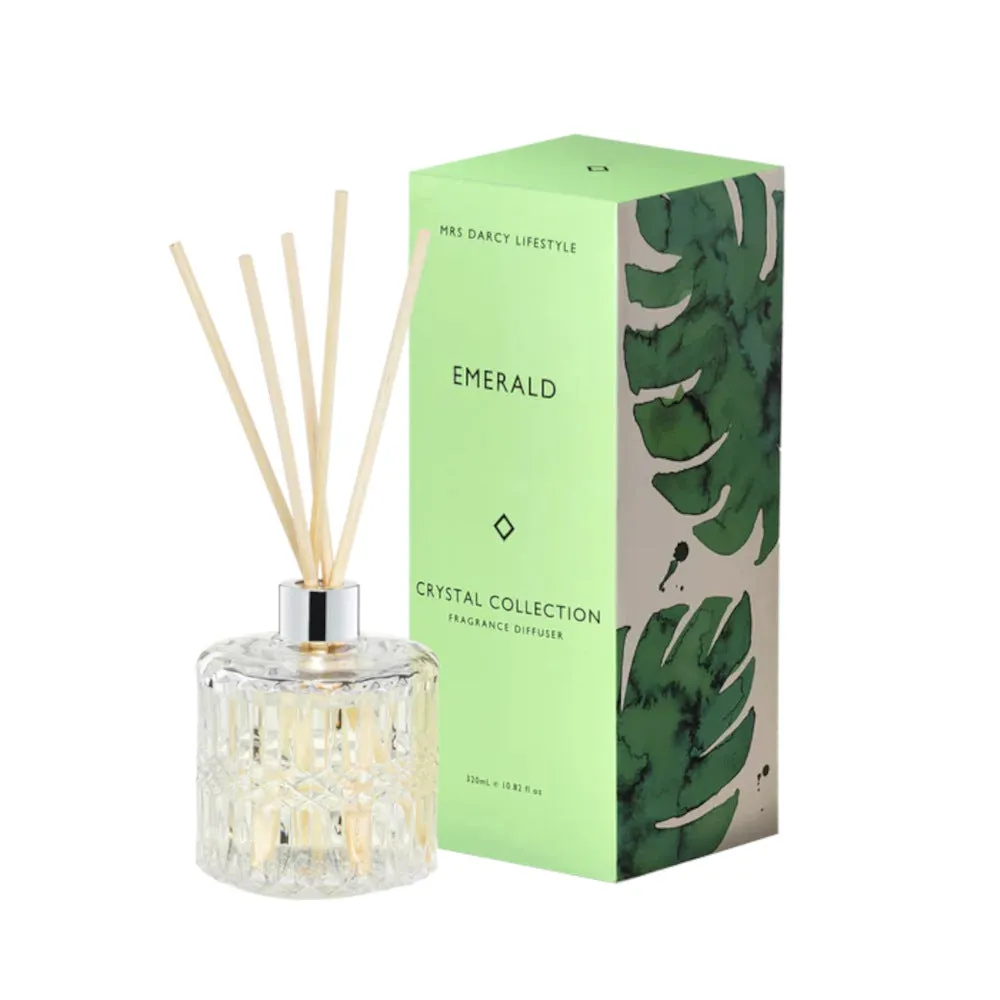 Mrs Darcy Emerald - Oakmoss, Sandalwood   Vanilla Diffuser 320ml