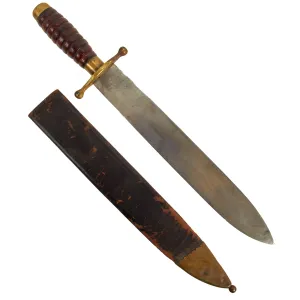 Original U.S. Civil War Model 1862 Federal Issue Hospital Corps Knife With Leather Scabbard by Collins & Co