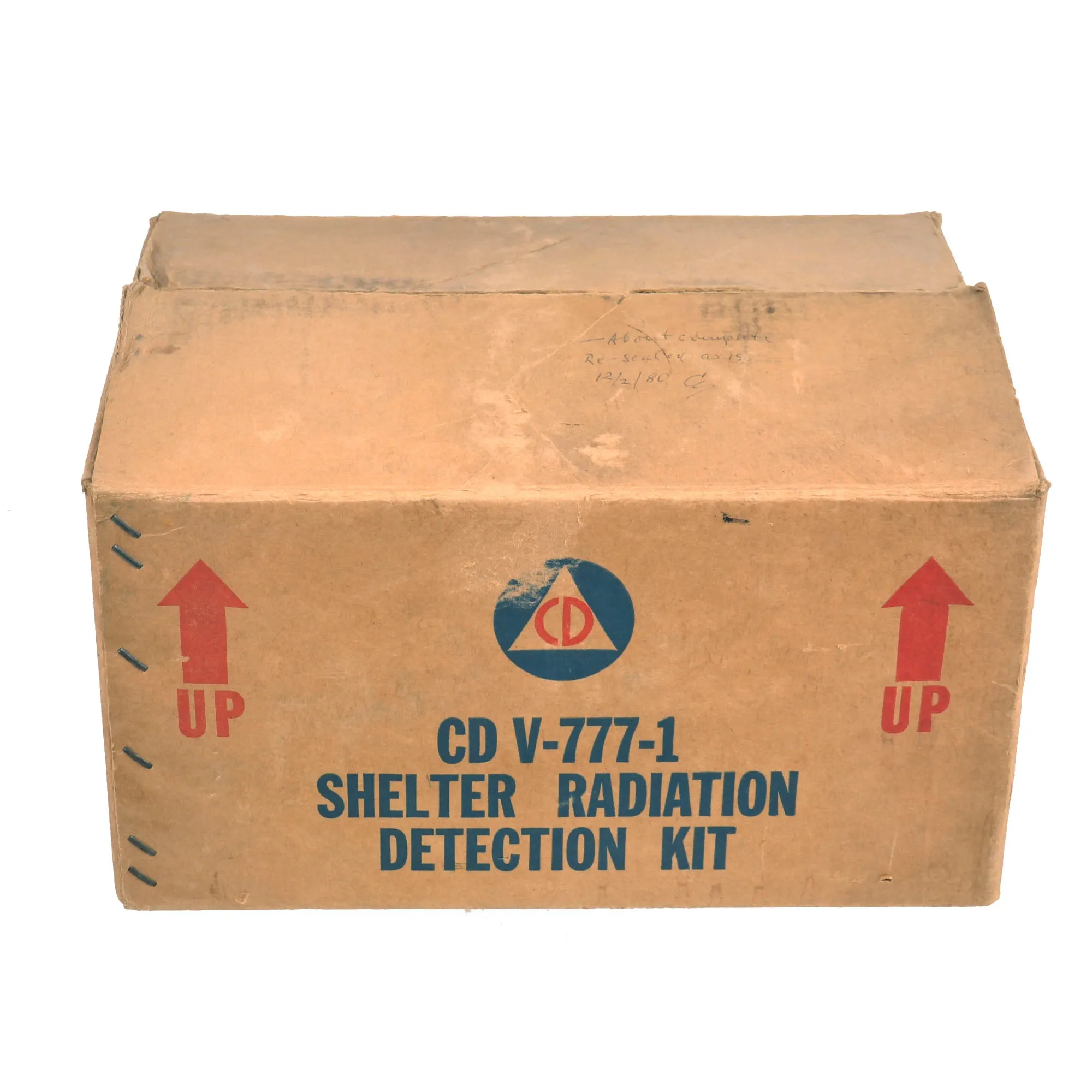 Original U.S. Cold War Civil Defense CD V-777-1 Shelter Radiation Kit with Two Victoreen CDV-715 Radiation Detectors