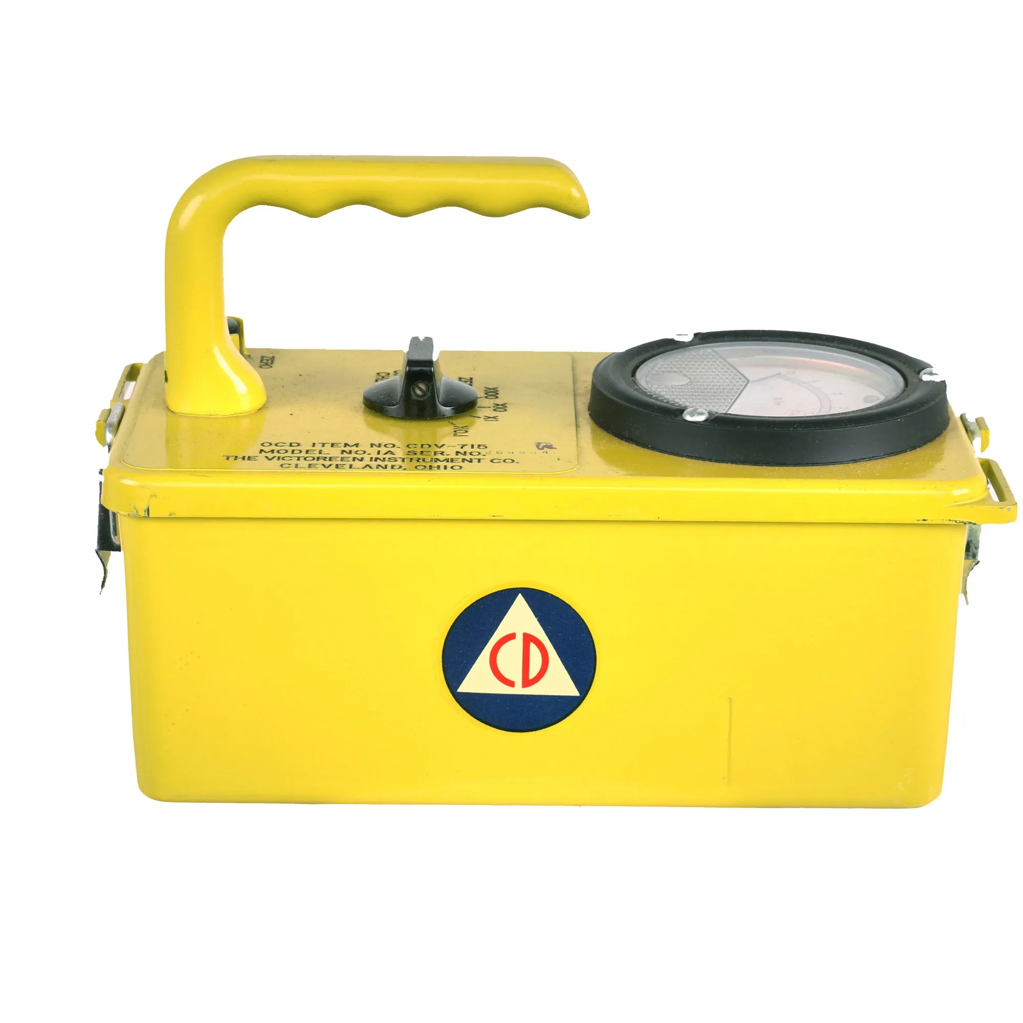 Original U.S. Cold War Civil Defense CD V-777-1 Shelter Radiation Kit with Two Victoreen CDV-715 Radiation Detectors