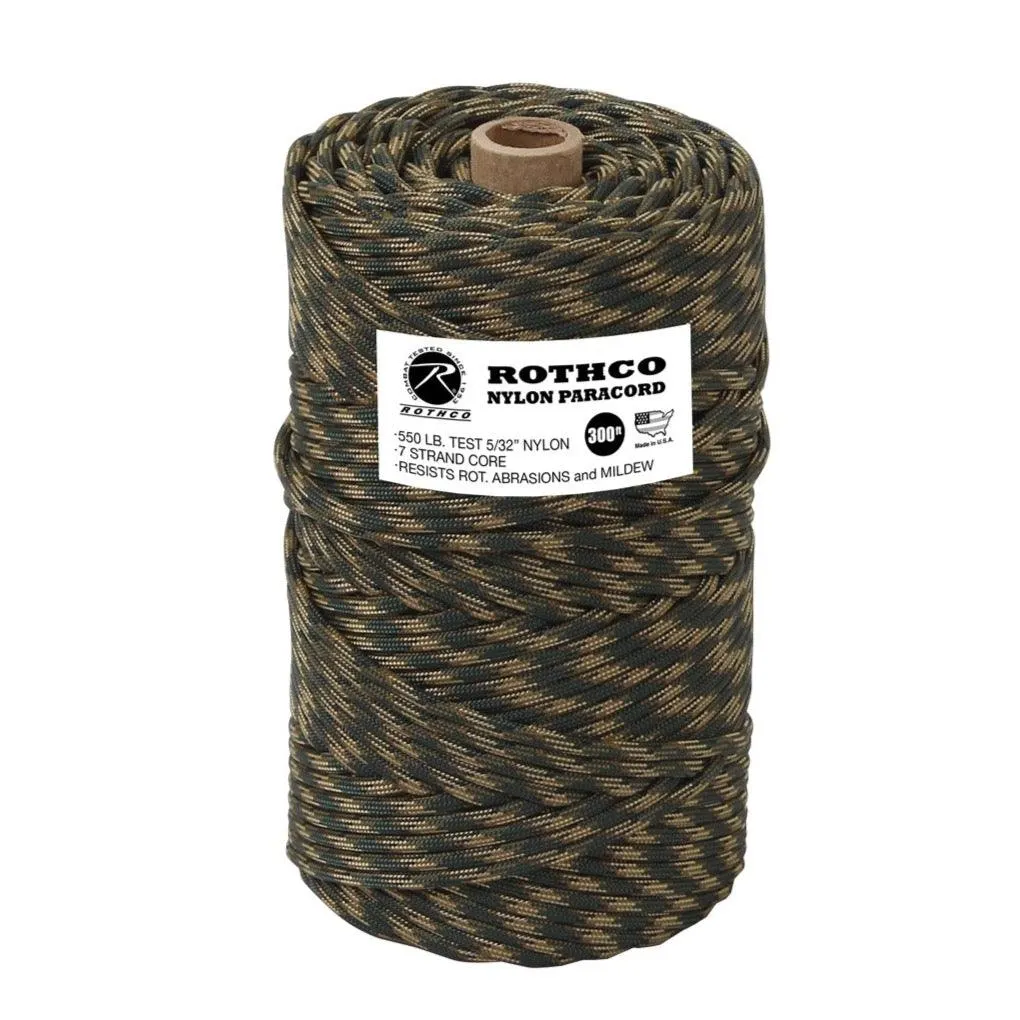 Rothco Nylon Paracord 550lb 300 Ft Tube