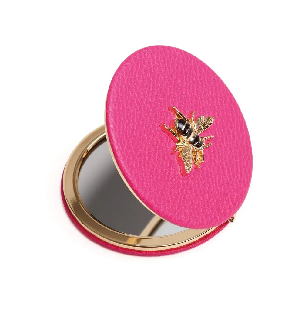 Round Compact Hot Pink