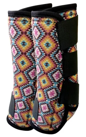 Showman ® Daybreak Aztec Elite Equine Sport Medicine Boot *Sold in Pairs*