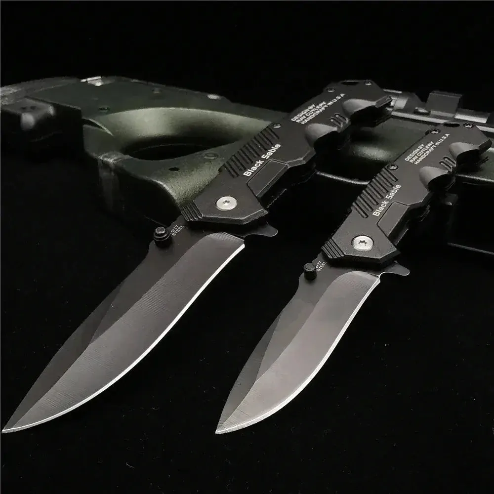 Small/Big 58HRC Folding Knife Pipe Cutter Pocket Knives Tactical Self-Protected Survival Portable Camping Hunting Pocket Knife