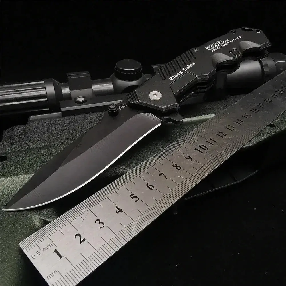 Small/Big 58HRC Folding Knife Pipe Cutter Pocket Knives Tactical Self-Protected Survival Portable Camping Hunting Pocket Knife