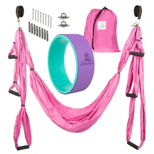 Summerease Yoga Swing Hammock and Wheel Set