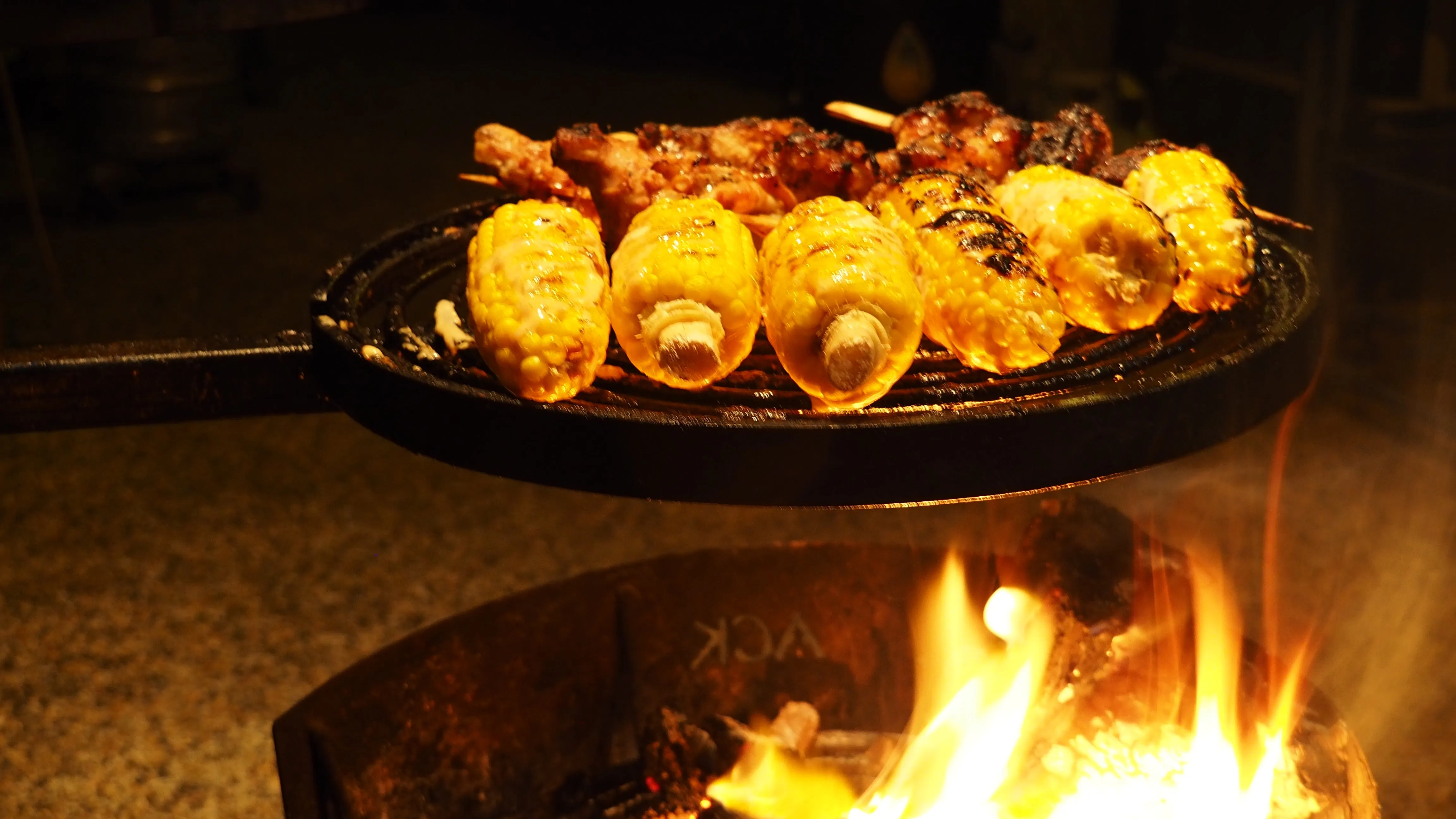 Swinging Grill, Cradle & BBQ Pan