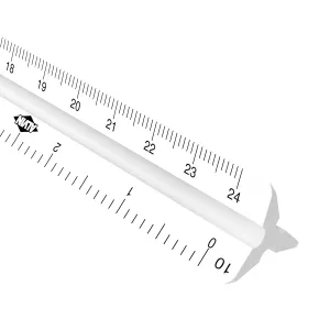 Triangular Scale Engineer 12" Plastic