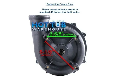 Waterway Executive 2 Horsepower 2 Spd 48 Frame Pump 3420820-1A - 2"