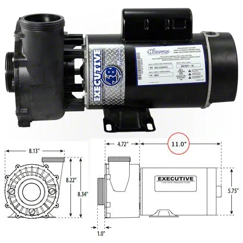 Waterway Executive 2 Horsepower 2 Spd 48 Frame Pump 3420820-1A - 2"
