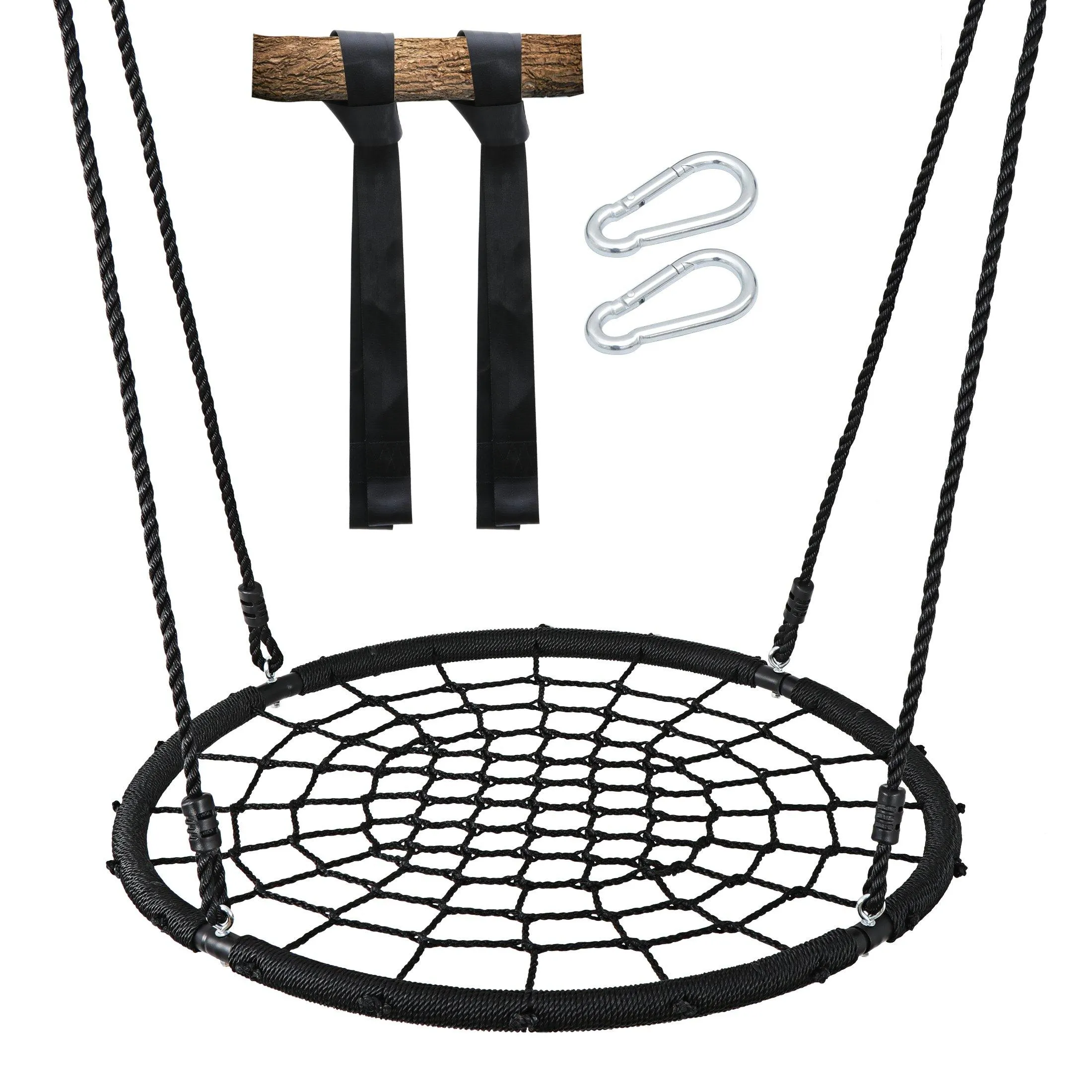 ZENY™ 40" Spider Web Tree Swing Detachable Nylon Rope 660lb Capacity