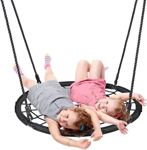 ZENY™ 40" Spider Web Tree Swing Detachable Nylon Rope 660lb Capacity